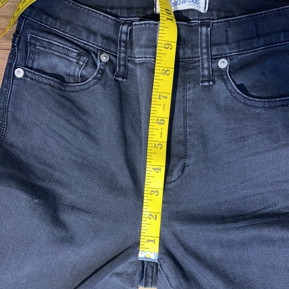 Madewell High Riser Skinny 10 inch High Rise ankle crop jeans in black size 27 - Picture 14 of 16